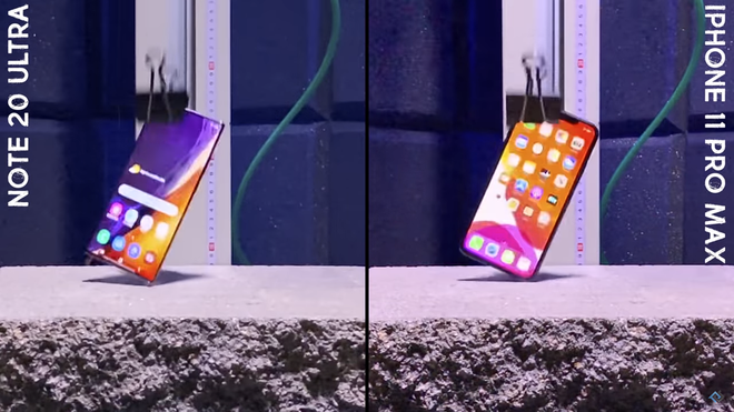iPhone 11 Pro Max thua tan tác trước Samsung Galaxy Note20 Ultra trong màn tra tấn thử độ bền - phunuduongthoi.vn - Ảnh 5