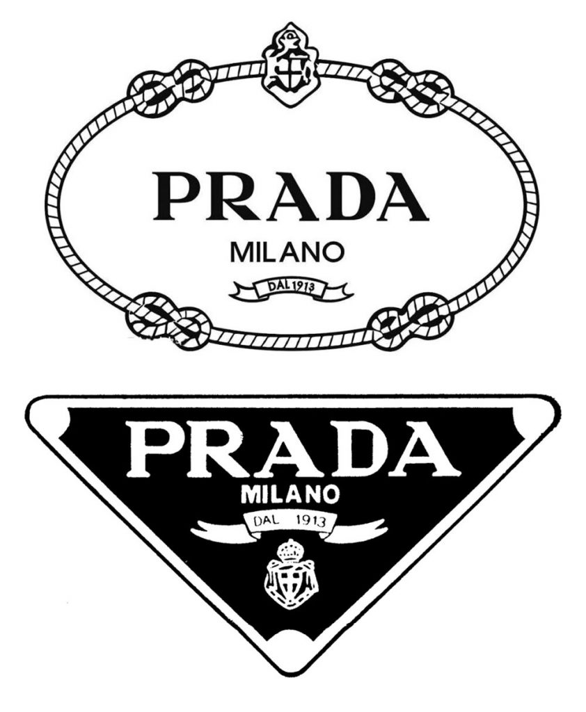 Biến tấu táo bạo logo tam giác thành túi phong cách logomania từ Prada