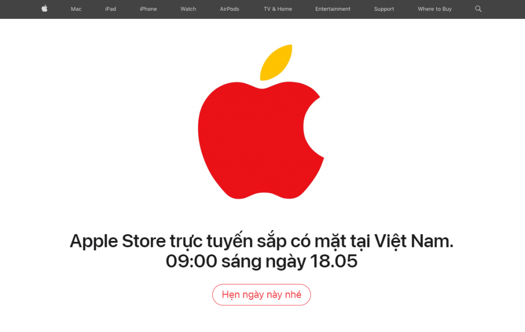Cửa hàng Apple Store trực tuyến sắp được ra mắt tại Việt Nam